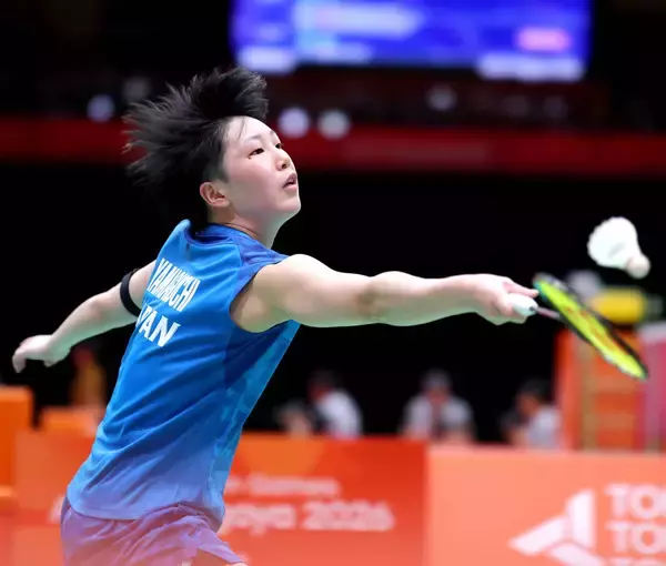 【バドミントン】団体戦１番手の山口茜が東京五輪銅メダリストに２―１で勝利し日本に勢いつける　インドに勝利すれば４大会連続メダルが確定　アジア大会