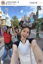 志田千陽の「シダマツ」ペア復活ショットにファン歓喜！　ディズニー満喫ショットに「本当に嬉しい」「楽しそう」