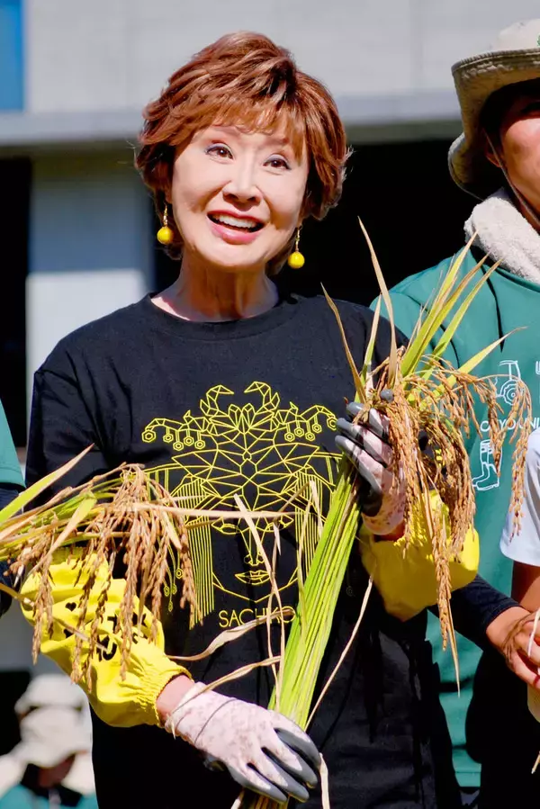 小林幸子　東農大で稲刈り！「楽しみでワクワク」　生徒らに「手でやることの意味を感じてくれれば」