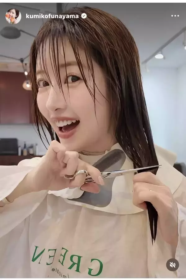 くみっきー、ロングヘアをばっさりボブにカット！オフショルドレス姿も「ビジュ良すぎ」