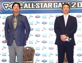 【球宴】全セの藤川球児監督、小久保裕紀監督に“火の玉ストレート”「レイエス選手に高橋遥人でいきたい」「クロスファイアね」