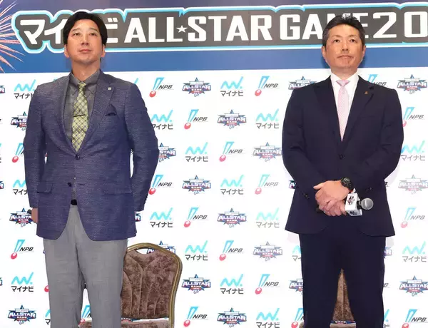 【球宴】全セの藤川球児監督、小久保裕紀監督に“火の玉ストレート”「レイエス選手に高橋遥人でいきたい」「クロスファイアね」