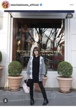 瀧本美織、スタイル際立つ私服コーデ披露！黒のミニワンピ×ロングブーツ