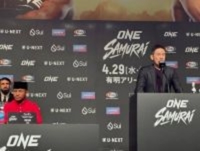 「ＯＮＥ」記者会見でロッタン「契約問題」質問はすべてＮＧ…フジテレビ「中継」にチャトリＣＥＯ「格闘技がメインストリームに戻った」…４・２９有明アリーナ