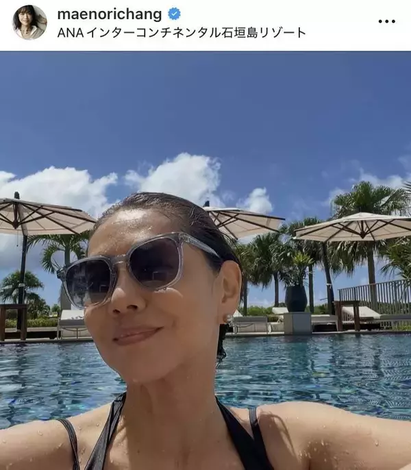 “奇跡の還暦”カリスマモデル・前田典子、黒ビキニに絶賛の声「カッコよすぎます」「素晴らしいボディライン」