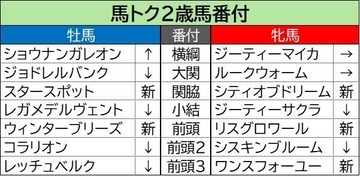 【馬トク２歳番付３】芙蓉Ｓでまさかの敗戦に横綱から降格！　牡馬ではモンスター級のダート馬が現れる