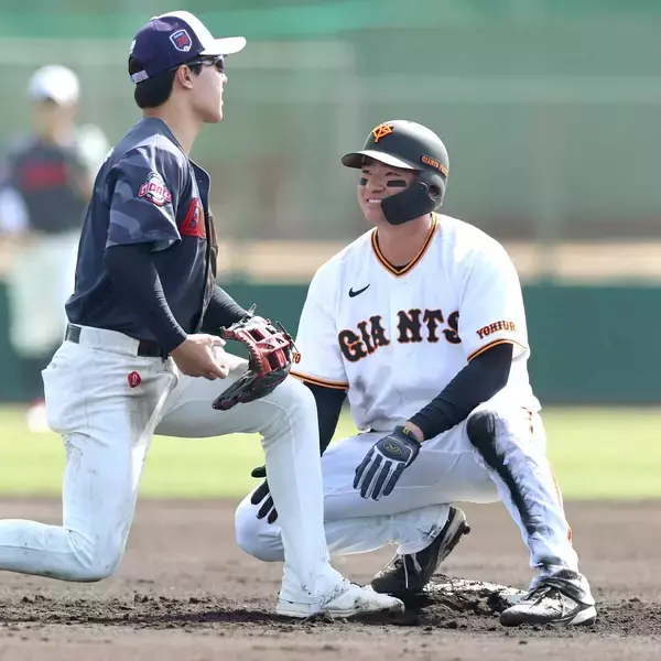【巨人】昨季９試合のみの出場　萩尾匡也が猛アピール！左翼へ「打った瞬間」の一発…２軍練習試合