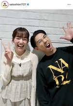 「また見られるなんて」「尊すぎ」佐藤栞里　５年ぶり人気俳優との２ショットにファン歓喜