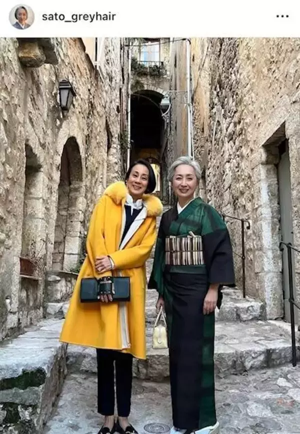 フジの同期・近藤サト＆中村江里子アナが南仏で再会「お二人共、素敵にお年を重ねられて」「絵になる」と反響