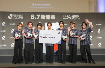 Ｔｒａｖｉｓ　Ｊａｐａｎ　Ｊリーグスペシャルアンバサダーに就任　宮近海斗「夢がかなった」