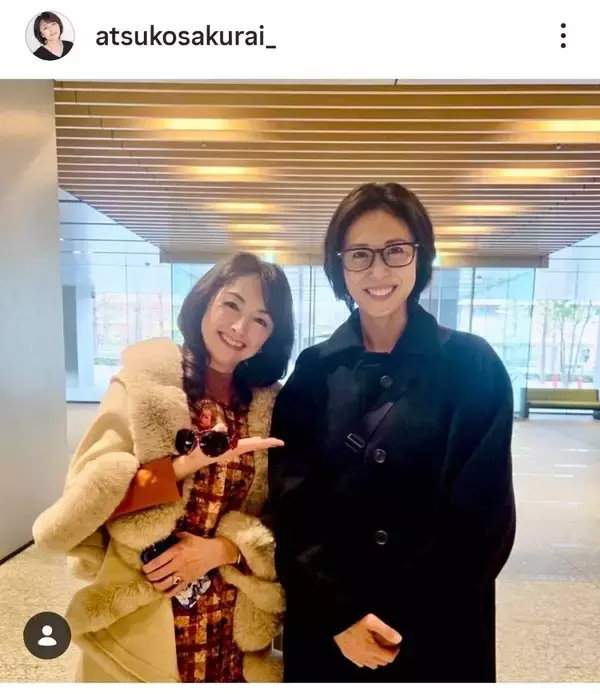 ２人とも５０代！？松嶋菜々子＆櫻井淳子　美魔女２ショット「お美しいです」「まぶしい」「きれい」