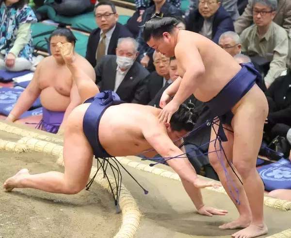 新入幕同士の対戦は、朝白龍が羽出山に勝利　「お客さんがたくさんいて、緊張しました」