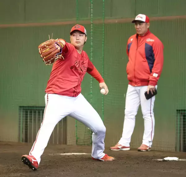【広島】床田寛樹、異例の“オール直球”ブルペンで存在感　日南キャンプで自己最多１５０球の熱投