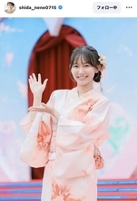 「織姫様みたい」志田音々の“梅雨の湿度を吹き飛ばす”鮮やか浴衣ショットに大絶賛！「見つめてしまいました」