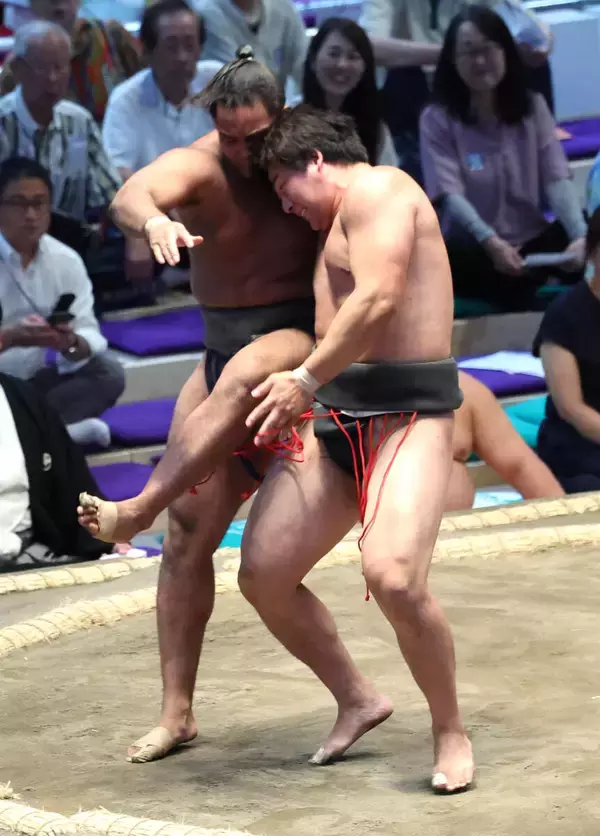 幕下・大森、切り返しで連勝発進　「うまくいった」 デビューした夏場所は旭富士に敗れ６勝１敗「今場所は優勝したい」
