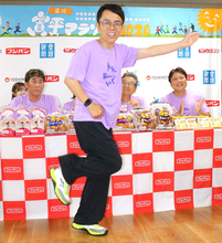 寛平マラソン会見に「白物屋家電ノ助」降臨　誰も聞き取れない謎かけ「女と男」ワダちゃんだけが理解できるコンビ愛