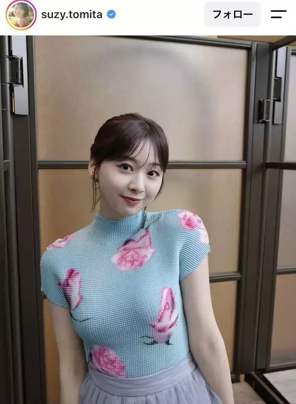「エグい」元日向坂４６が「スタイル良すぎ」ぴったぴた最新姿にくぎ付け！「パーフェクト」「ますます綺麗」富田鈴花