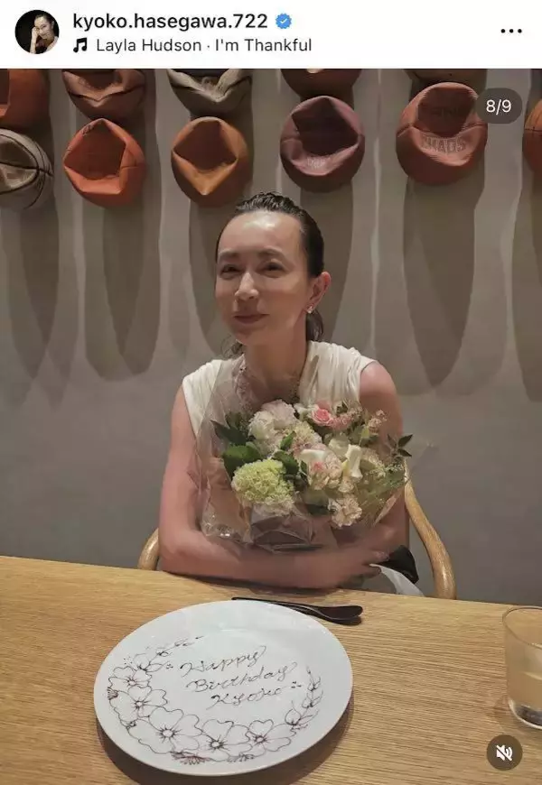 「照れくさい」長谷川京子、４８歳誕生日の祝福に本音を吐露「大人綺麗」「いつも素敵でかわいい」