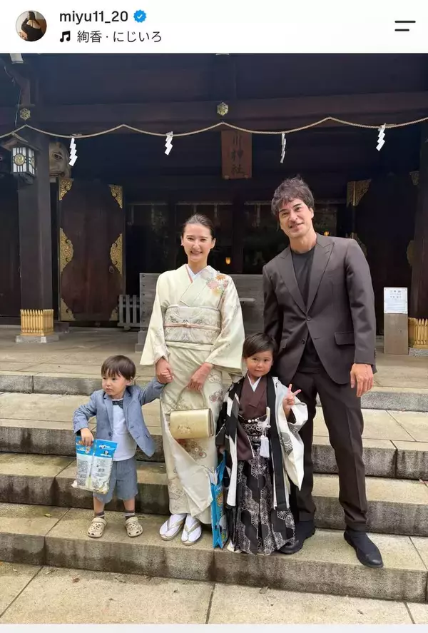 滝川クリステルの弟・ロラン　モデル美人妻＆イケメン息子と「七五三」家族ショット！「可愛すぎ」結婚５年