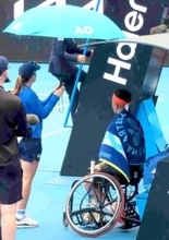 【全豪テニス】世界王者・小田凱人出場中の車いすテニス男子シングルス決勝　降雨のため約１５分間中断　車いすテニス