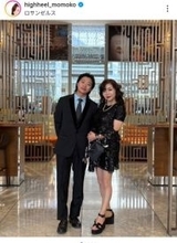 ハイヒール・モモコ　イケメン次男と米グラミー賞へ！「専属通訳助かります」ドレスアップ姿が素敵
