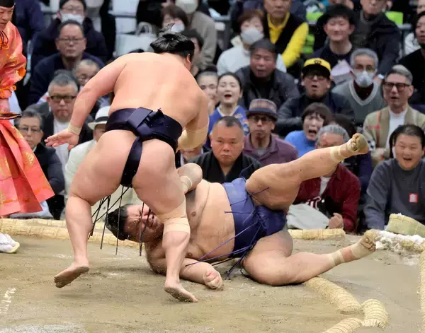 高安が初黒星　過去６勝１２敗の若隆景に敗れる…６日目、隆の勝も敗れ全勝消える