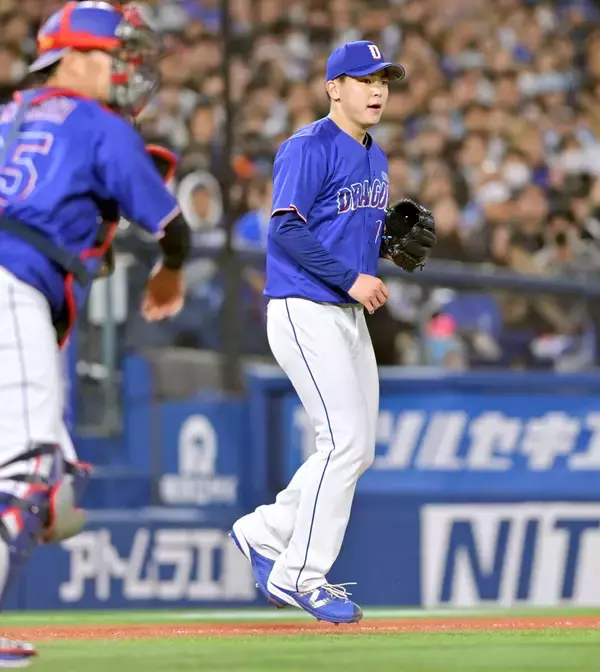 【中日】ドラフト１位・中西聖輝が５回５安打２失点「あとはチームが勝つように応援します」６回に村松の勝ち越し犠飛でプロ初勝利の権利をもって降板