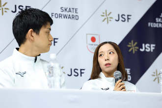 【全日本フィギュア】りくりゅうペア２大会連続代表　三浦璃来「けがを全力で治す」木原龍一「今の立場での挑戦うれしい」