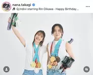 高木菜那さん「メダルの数やばい」姉妹ショット！妹・美帆さんの大量メダルに騒然「首大丈夫？」「やっぱり凄い」