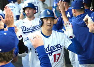 大谷翔平、７回に右前打で今季最多タイ＆７度目の３安打猛打賞　米通算２９９号２ラン、４回には２点適時打で１試合４打点