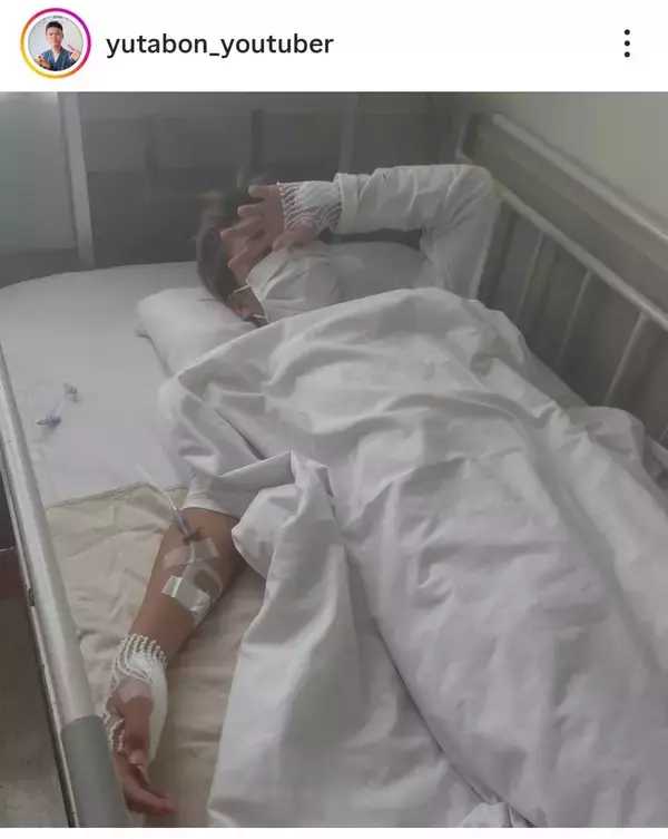 ゆたぼん「入院する事になりました」痛々しい姿に心配の声「何があった」「大丈夫？」「え？点滴も…」