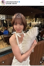 篠田麻里子「魅惑」純白ドレス姿が「ベリービューティフル」「可愛いよぉ〜！」“タワマン妻”の壮絶バトルドラマ最終回
