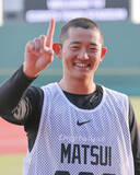 「【巨人】育成３位・松井蓮太朗がトップ　新人１５００メートル走タイム」の画像1