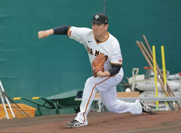 【巨人】田中将大が順調な調整　気温２０度超の暑い那覇でブルペン入り３８球