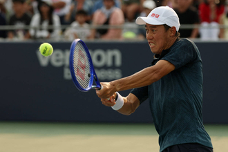錦織圭　約１年２か月ぶりのツアー本戦勝利　商竣程相手に１度も自分のサービスゲームを失わずフルセット勝利