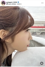 ＡＫＢ４８・小栗有以「雪にアゴのせ。」ショットに「むりかわいすぎる」「雪が火照っちゃう」の声