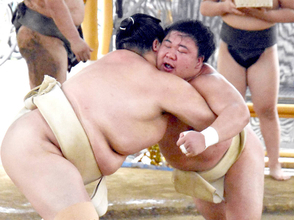 幕内・藤ノ川が場所前最後の出稽古　胸を借りた大関・霧島、琴桜に「本場所で恩返しできるように」