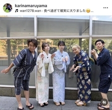 丸山桂里奈「夏ぽいこと、お仕事でできました」浴衣姿披露　ネプチューン・堀内、乃木坂４６・菅原らと共演