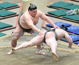 「三段目の丸勝が３連勝で勝ち越しに王手　昨年は４度中４度、３勝３敗から負けており「ここからが勝負」」の画像1