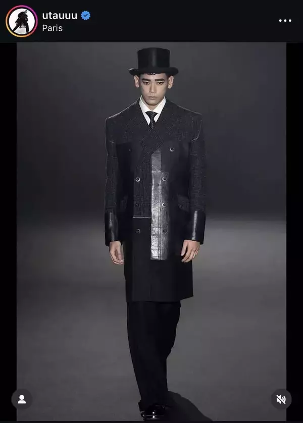 モデル・ＵＴＡ　パリコレ出演「自分の原点を改めて感じ…」上品な着こなしに絶賛の声