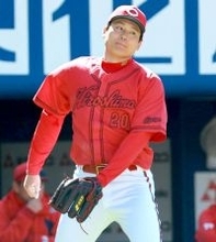 【広島】栗林良吏が５回まで完全投球　今季から先発転向　通算１３４セーブの元守護神