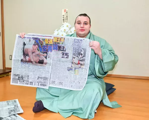 安青錦、双葉山ロードだ　春場所での最速綱取りに意欲「チャンスがあったら、できるだけ早くつかまえたい」…大相撲初場所Ｖ一夜明け会見