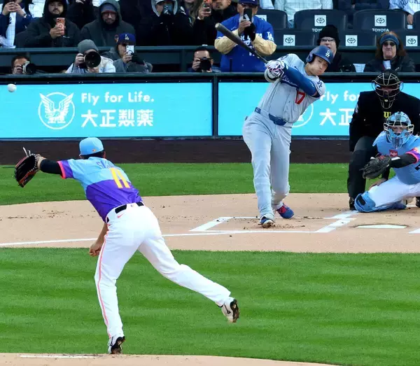 菅野智之がドジャース戦４回５失点降板で２勝目ならず　VS大谷翔平は３打数２安打…極寒本拠地で９安打浴びる