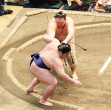 朝乃山「心を落ち着かせて」３連勝で勝ち越し王手