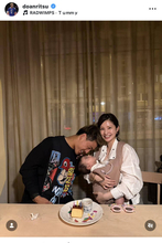 「デレデレ」堂安律、美人妻＆第１子長女と３ショット！「可愛いＢＡＢＹと美しいママ」「素敵です！！」
