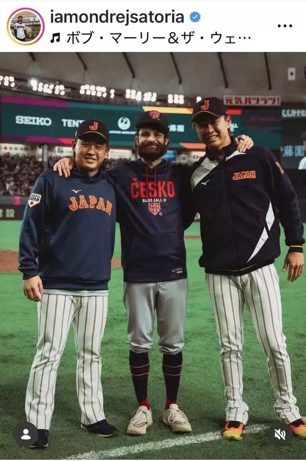“大谷翔平キラー”チェコ代表右腕の電気技師・サトリアが日本に感謝「日本、ありがとう。本当に私の人生を変えてくれました」