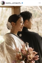 元ミス立教グランプリ！フリーアナが結婚報告　白無垢姿が「むっちゃ綺麗」２ショット公開の山口清香アナ