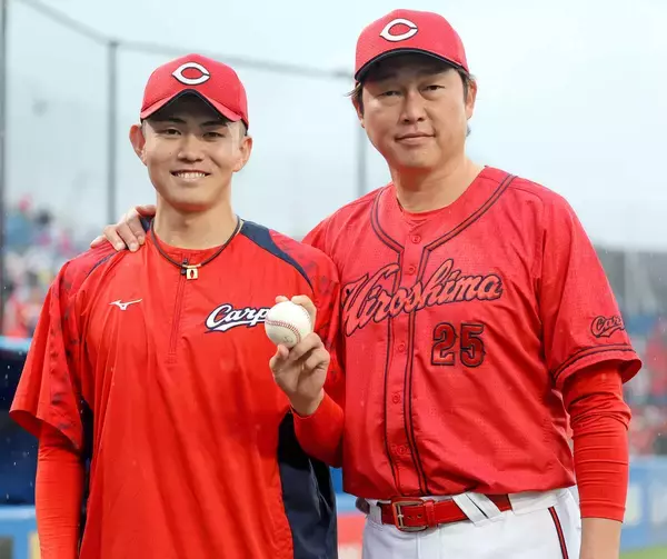 【広島】育成出身の２１歳左腕がプロ初勝利「高校時代から慣れ親しんできた神宮で」二松学舎大付から育成ドラ３　２番手で同点の５回を３者凡退　雨中の乱打戦の勝利を呼ぶ