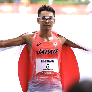 【陸上】世界記録保持者の山西利和が銀メダル　周回遅れに笑顔なし　「悔しいというのが正直なところ」　ハーフマラソン競歩