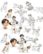 大谷翔平初の絵本が発売　イラスト担当が語る制作の裏側「緊張しました」主人公のデコピンは「遊び心」を重視…貴重な下描き、ラフ画も公開